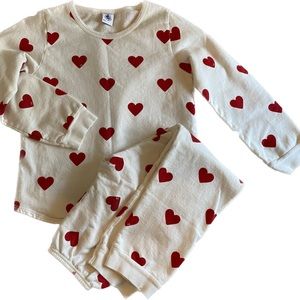 Petit Bateau Heart Pajama Set